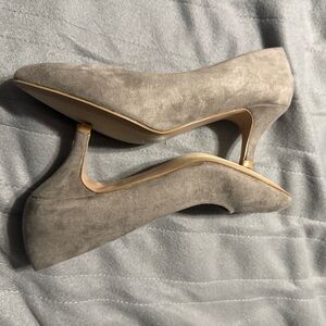 Chic Taupe Suede Women's Heels